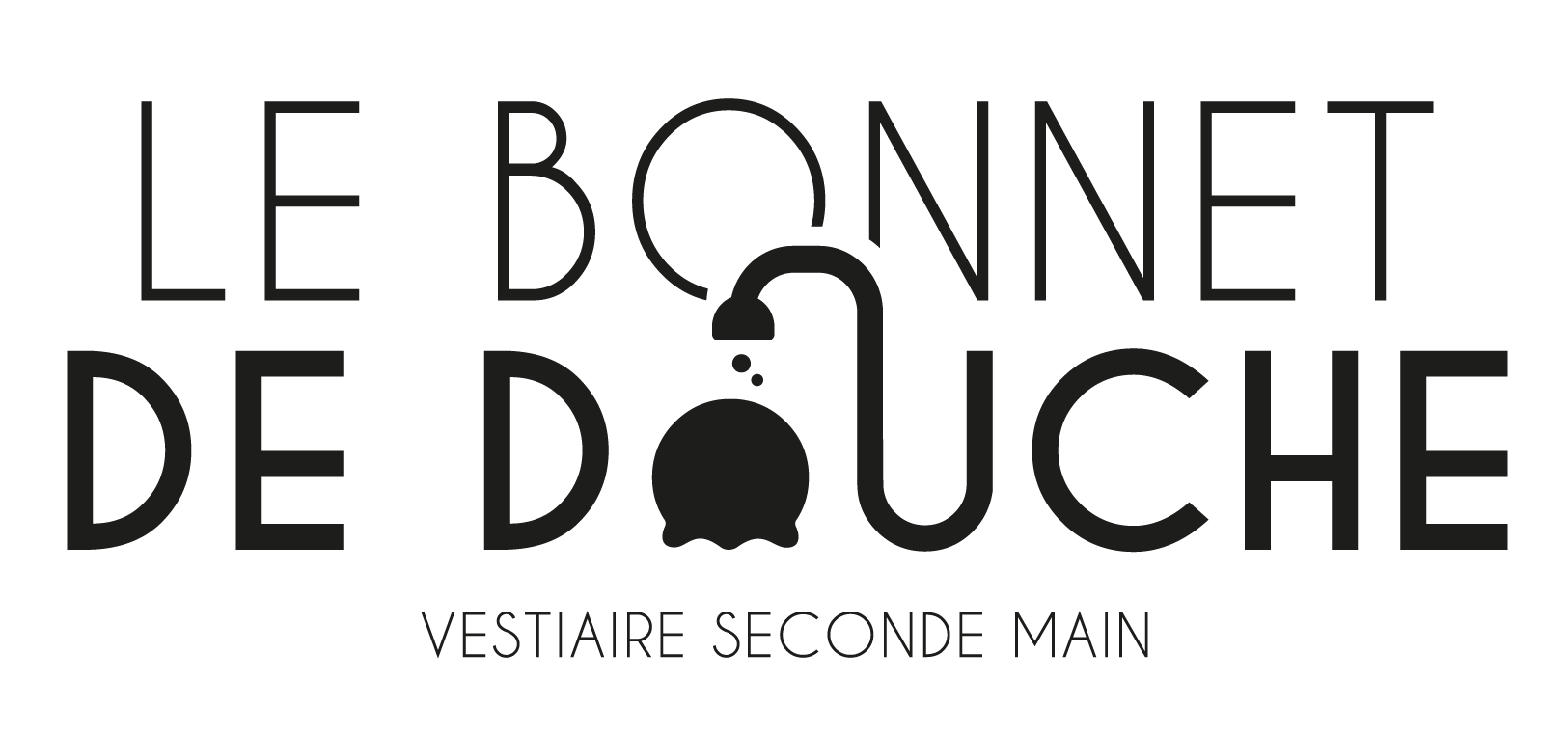Bonnet De Douche Blanc & Noir – Boutique Elena - Art de vivre